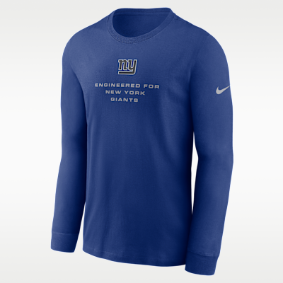 New York Giants Sideline Team Issue Men's Nike Dri-FIT NFL Long